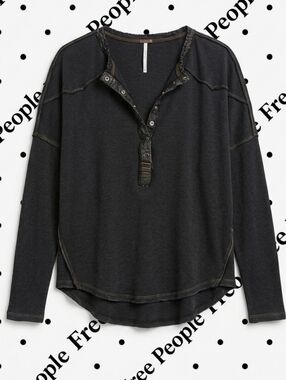 ​Free People We The Free Snap Button Henley Top